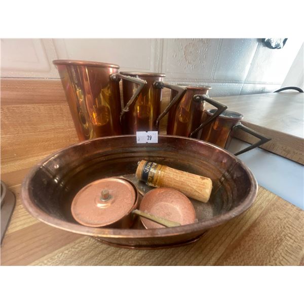 Copper Measuring Cups Collection