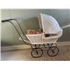 Image 1 : Wicker Baby Carriage & Doll