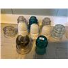Image 1 : Glass Insulator Collection 3 Coloured CNR GTP