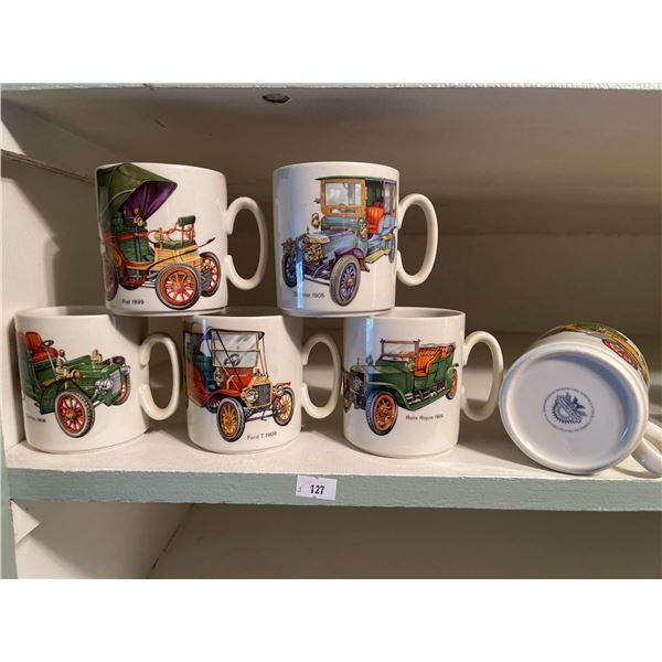 Antique Car Mug Collection