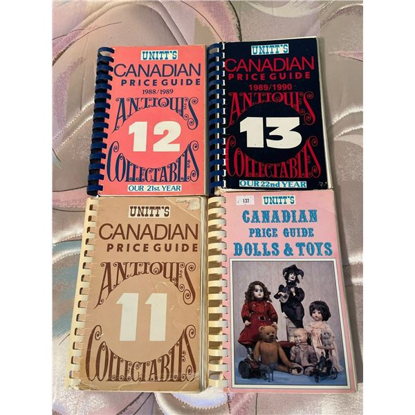 Unitt Candian Price Guides Dolls Antiques 1988-1990