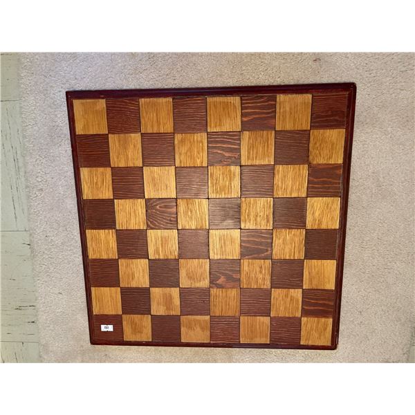 Antique Wood Chess Board - No Pieces