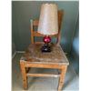 Image 1 : Antique Chair & Lamp