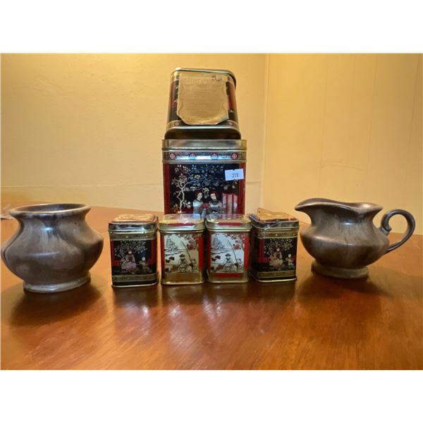 Tin Collection & Pottery Art