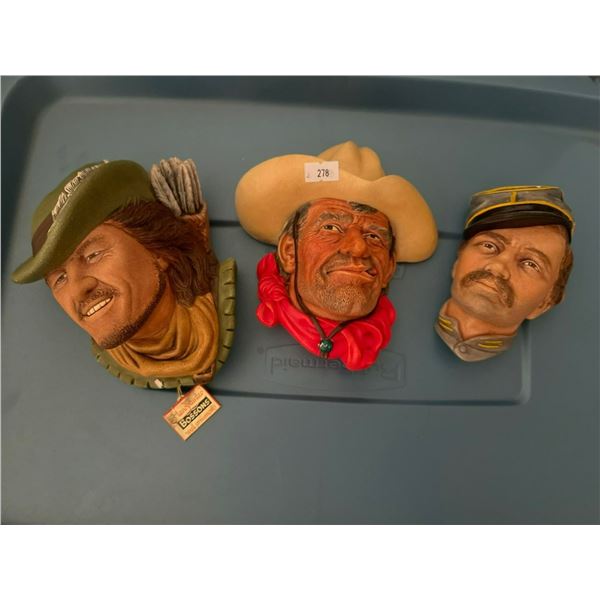 Robin Hood, Soldier, Cowboy Bossan Head Collection