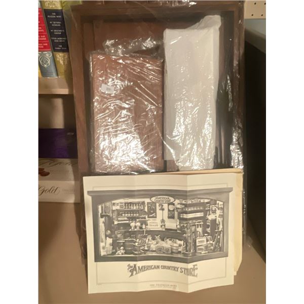 American Country Store Display Franklin Mint For Miniatures NEW Miniatures Not Included