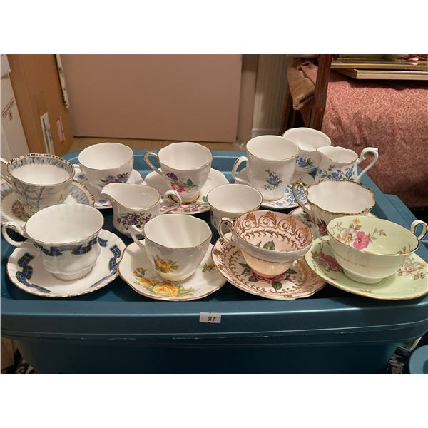 English China Tea Cup Collection Wedgewood, Queen Ann, Royal Albert, Paragon