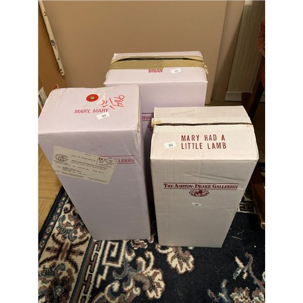 Mary Had A Little Lamb, Mary Mary, Brian Ashton Drake Galleries Dolls New In Box