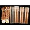 Image 1 : 4 SOLID DATE ROLLS OF BU RED LINCOLN CENTS: 1987,