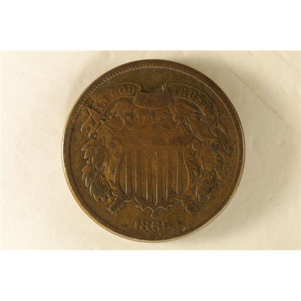 1865 US 2 CENT PIECE