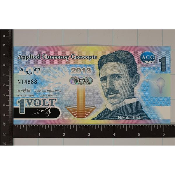 2013 APPLIED CURRENCY CONCEPTS 1 VOLT COLORIZED