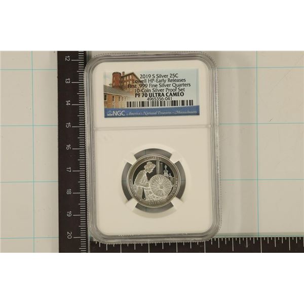 2019-S SILVER LOWELL H.P. NGC PF70 ULTRA CAMEO