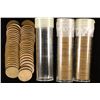 Image 1 : 3 SOLID DATE ROLLS OF LINCOLN WHEAT CENTS: 1945,