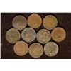 Image 1 : 10 ASSORTED INDIAN HEAD CENTS:1890, 2-1891, 2-1892