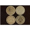 Image 2 : 1853, 88, 90 & 1891 SILVER SEATED LIBERTY DIMES