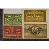 Image 1 : 4 GERMAN CRISP UNC NOTEGELDS: 1918-50 PFENNING,