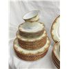 Image 2 : LARGE RED AND GOLD ACCENT DISH SET!