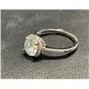 Image 2 : GRA certified ring w/2.00 carat moissanite VVS D coloured moissanite set in 925 silver w/35 cubic zi