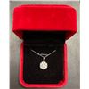 Image 1 : GRA certified 5.00 carat moissanite VVS D colour solitaire pendant set in sterling silver appraised