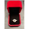 Image 1 : GRA certified 5.00 carat moissanite VVS D colour set in center with a tapered baguette cubic zirconi