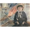 Image 2 : Framed "Boating" reproduction painting print by Pierre-Auguste Renoir - frame approx. 38in x 33in