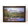 Image 1 : Framed original "Mount Rainier" painting on board from movie set valued at $150 USD w/ paperwork fro