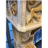 Image 5 : Antique 2pc Egyptian fireplace stone mantle - approx. 59in wide x 14 1/2in depth x 52in height