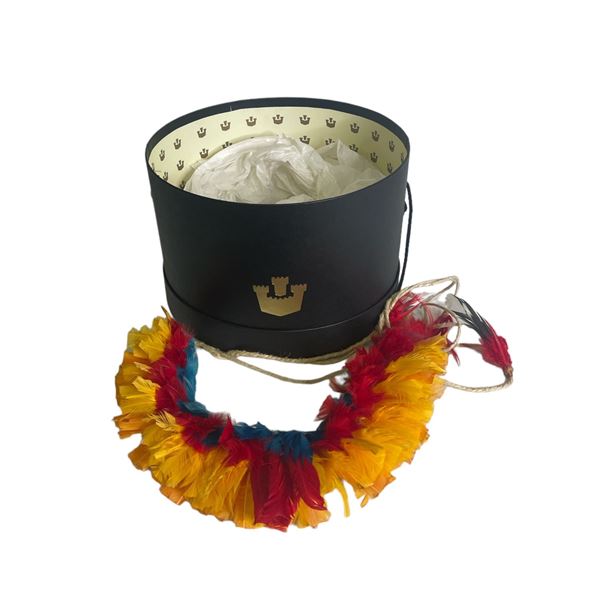 First Nations "Hero" head dress from movie set w/ box