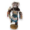 Image 2 : Navajo Guard Kachino wood carved doll from movie set - approx. 33in tall x 15 1/2in wide x 15 1/2in