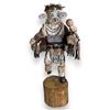 Image 1 : Navajo Guard Kachino wood carved doll from movie set - approx. 37in tall x 15 1/2in wide x 18in dept