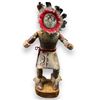 Image 1 : Navajo Guard Kachino wood carved doll from movie set - approx. 35in tall x 15 1/2in wide x 13 1/2in