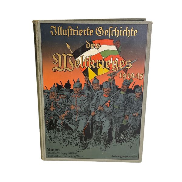 Anton Hoffmann World War 1 1914-15 German Wartime Photo Book w/ Illustrations, schemes etc.