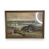 Image 1 : Framed original "Sea Wrack" painting on board signed by artist R. Stewart from estate - note says pa