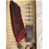 Image 2 : New calligraphy quill feather pen writing set w/ box