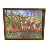 Image 1 : Framed original "Red Roofs" painting on board from a print of Pissado's Red Roofs by artist Graham R