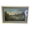 Image 1 : Framed "Dragonboat Racing Scene" print from estate - approx. 36in x 24in