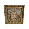 Image 1 : Framed original Italian Renaissance tapestry decorative wall hanging - frame approx. 25 1/2in x 25 1