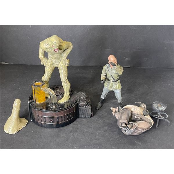 Group of assorted action figures - includes "The Flukeman" from The X-Files & misc.
