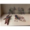 Image 2 : Shelf lot of various 3 wire dragonfly & 3 wire fish decorations