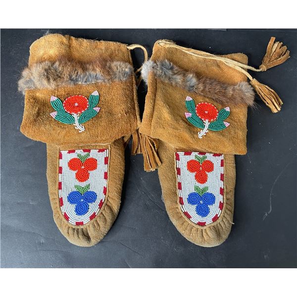 Pair of beaded Mukluks