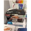 Image 3 : Group of misc items including - weight watchers electronic food scale, kitchen scale, stemless porti