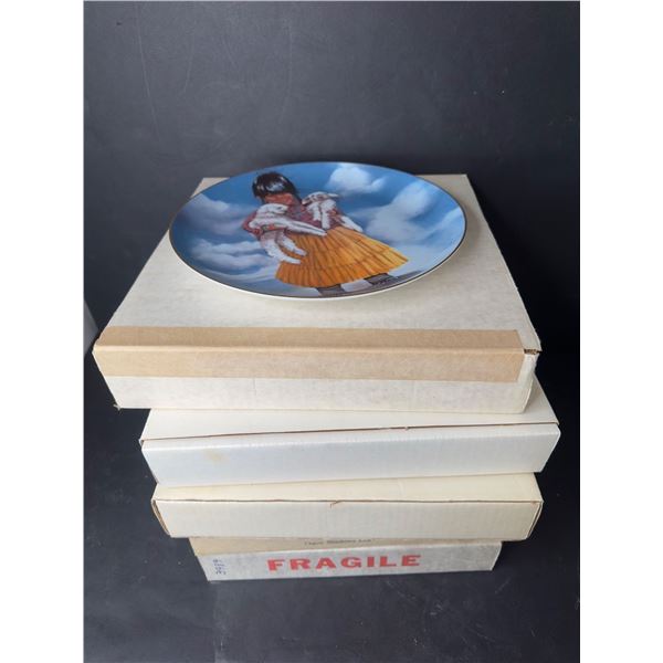 Group of approx. 5 vintage decor plates including - Navajo Nanny, Paiute Pals, etc...