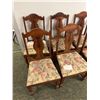 Image 2 : Group of 6 antique wood dining chair set