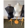 Image 2 : Group of 4 various tailor mannequins (1 w/o stand)