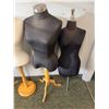 Image 3 : Group of 4 various tailor mannequins (1 w/o stand)