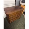 Image 2 : Vintage secretary desk approx. 32in L 17in D 41in H, lamp & bedside dresser table approx. 31in L 17i