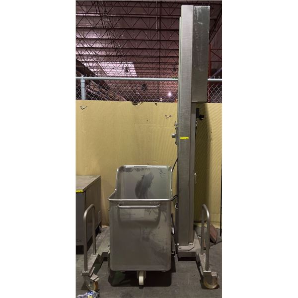 Column Lifter/Cart Dumper, Stainless Steel