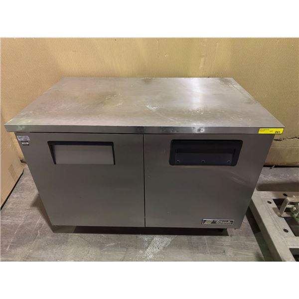 Industrial True 2 door prep top cooler