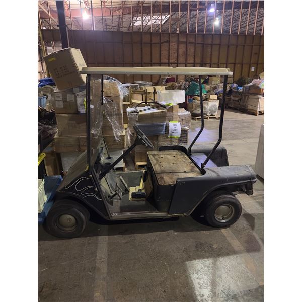 Electric golf cart not tested missing seats