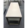 Image 2 : Modern white dresser cabinet w/ drawer & metal legs (approx. 50" x 20" x 24 1/2")